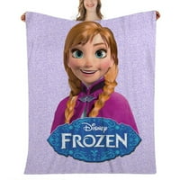 Замразено одеяло - размито одеяло от руно супер меко плюшено одеяло, дебело зимно одеяло, b