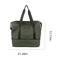 Мащабируема чанта за пратеник с голям капацитет с двойна цел Небрежна ръчна чанта за рамо, водоустойчива, подходяща за пътуване, фитнес, пазаруване