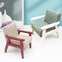 Park Solid Color Dollhouse Miniature Single Den Sofa Home Furniture Model Toy Gift