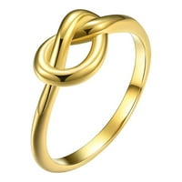 Бижута за жени пръстени жени мъже пръстен плетен от титаниев титан стоманен женски пръстен бижута Подарък пръст сладък пръстен Моден подарък за бижута за нея