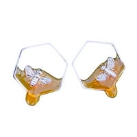 Aufmer Jewelry Holiday се занимава с елегантни и козметични обеци от пчели улавя причудливите великолепие на пчелните обеци