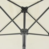 Външен парасол със стоманен полюс 98.4 x98.4 Sandoutdoor чадъри и слънчеви издънки