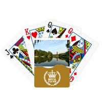 Езерото Willw Tree Tower Art Deco Fashion Royal Flush Poker игра за игра на карти