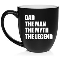 Татко Мъжът мит легенда баща керамично кафе чаша чай чаша подарък за него, мъже, съпруг, татко, татко, дядо, чичо, брат, гадже, семейство, син, рожден ден, пенсиониране, ден на бащата