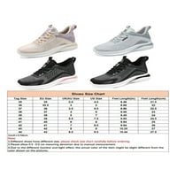 Daeful Unise Sneakers Lace Up Athletic Shoes Sports Running Fashion Platform Trainers Дамски мъжки дебели единствено сиво 8.5