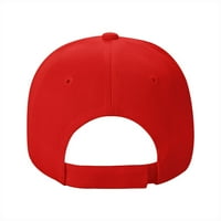 Cepten Men's & Women Classic Уникален печат с лого на Teckdeep регулируема бейзболна шапка червено
