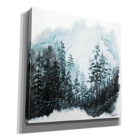 Epic Graffiti 'Blue Pine Forest I' от Angela Bawden, Giclee Canvas Wall Art, 30 x26