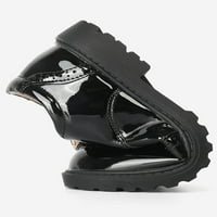 Daeful Boys Момичета рокли обувки дантела оксфордските училища Броги официални леки ежедневни крила униформени обувки черно 11c