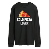 Незабавно съобщение - Любител на студената пица - тениска с дълъг ръкав за мъже