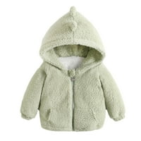 Anuirheih новородено бебе бебета момчета момичета динозавър качулка пуловер върхове топли дрехи палто