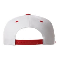 Класическа шапка на Snapback Custom A до Z Начални букви, бяла червена капачка бяло червено