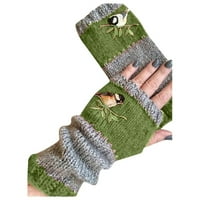Oavqhlg3b ръкавици есен и зима нов стил модна топлина шевове бродирани ръкавици жени жени