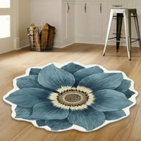Топлинен трансфер 3D форма на цветя под мат диван Спалня хол килим