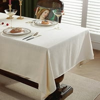 Хайт покривка покрива масата платове за домашен декор от солиден цвят покривка за миене декоративна вафла жълто 90*