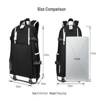 Bzdaisy Spy Family Backpack с USB зареждане и отделение за лаптоп за деца за деца тийнейджър