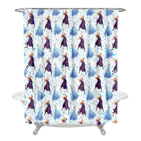 Замразени душ завеси облицовка Карикатура Декоративна завеса с куки Машини Измити водоустойчиви завеси за душ за домашен хотел Баня