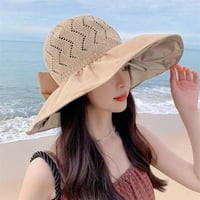 Cocopeaunts лято жени кофа шапка uv защита слънчеви шапки солиден цвят мек сгъваем широк ръб на открито плаж панама капачка шапки за опашка