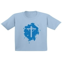 Неудобни стилове кръстосана бебешка риза Исус ризи за деца християнска тениска за момчета християнски кръст ризи за момичета Исус Тениска за деца християнски подаръци Христос дрехи Крос риза за деца