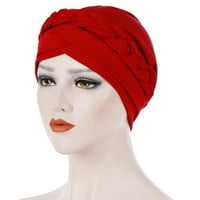 VISLAND жени тюрбан усукана плитки Химически рак забрадка за капачка за коса покрита шапка за опаковане