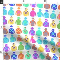 Памучна сатена покривка, 70 квадрат - цветни състезателни конни състезания за конни печат по поръчка на масивни спално бельо от лъжичка