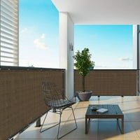 Балкон на екрана ограда x16.4ft покрив екран 3ft поверителност Patio & Garden
