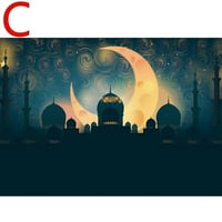 Рамадан Kareem декор висящ флаг Eid Mubarak Banner Room Photo Background 95x c