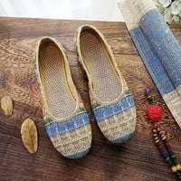 Женски дъгови плетене летни женски сандали меки соли с плоски сандали плетеха обувки за плетене на сандали