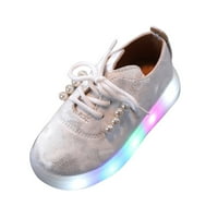 Деца деца бебета момичета водещи светлини светещи спортни маратонки принцеси обувки