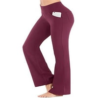 Inevnen йога панталони за жени с джобове с висока талия панталони панталони бутлегични панталони Облечете панталони