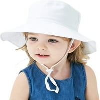 Бебе момичета слънчева шапка бебе лятна шапка upf 50+ слънце защита капачка широка кратна кофа шапки за бебета момичета момчета пакет