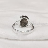 Естествен опушен кварцов пръстен, груб кварцов скъпоценен пръстен, роден камък, бохо цигански пръстен, сребро на стерлинги, женски пръстен, Коледа, Деня на благодарността, ръчно изработен, бижута, бижута с груби скъпоценни камъни