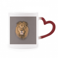 Лъвска коса уши арт деко модна топлина чувствителна чаша червен цвят смяна на каменни изделия чаша