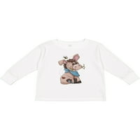 Inktastic Western Dilly Dilly Donkey Gift Toddler Boy Girl Тениска с дълъг ръкав
