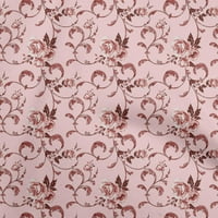 Oneoone памучна фланелка светло розов плат Азиатска керамика Флорална шивашка занаяти проекти отпечатъци от плат по двор широк
