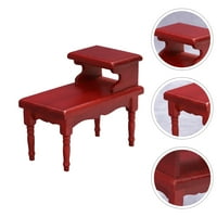 Miniaturewooden Beskmini Furnitures Мебели Играйте Преструвайте се къща Kid Writing ModelDresser Table чекмедже куклахоуе