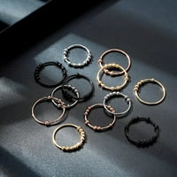 Тревожен пръстен за жени мъже от неръждаема стомана Пръстени с мъниста Спинър Стрес за облекчаване на пръстени за жени