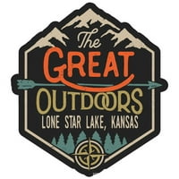 Lone Star Lake Kansas The Great Design Design Vinyl Decal Sticker