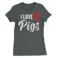Тениска за любовни прасета за любителите на животните