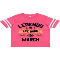 Мастически легенди се раждат през март Подарък Toddler Boy или Thddler Girl тениска