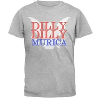 4 юли Dilly Dilly Murica Тениска на тениска Хедър LG
