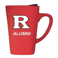 Rutgers Scarlet Knights Alumni Logo 16oz. Керамична чаша с мека докосване с капак
