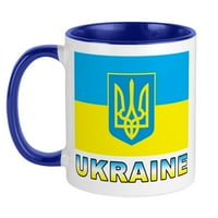 Cafepress - Украйна чаша за знаме - керамично кафе чай за новост чаша чаша ун