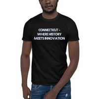 2XL Кънектикът - където историята отговаря на иновационната тениска с късо ръкав с късо ръкав от неопределени подаръци