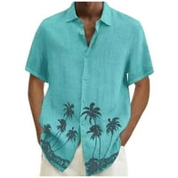 Tking модни мъжки ризи Небрежни лапети плажни ваканционни облекла модна риза Хавайска риза с къси ръкави за мъже ризи за мъже за мъже