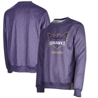 Мъжки лилав лорас колеж Duhawks дядо име Drop Crewneck пуловер суичър