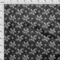 Oneoone памучна фланелка сива тъкан Флорална ретро шивачка от двора отпечатани DIY дрехи Шиещи консумативи Широви консумативи